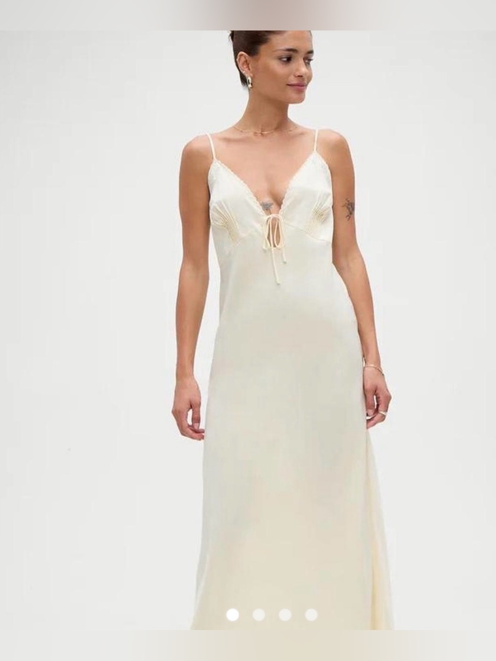 Frankie's Bikinis Beauty Maxi Dress in Ivory